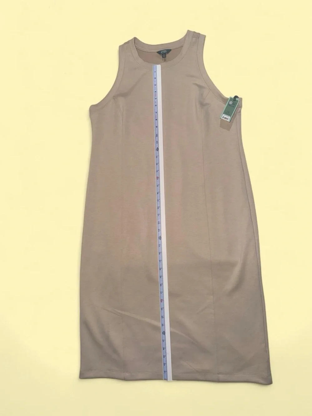 NWT Sleeveless Terra and Sky Midi Dress in khaki